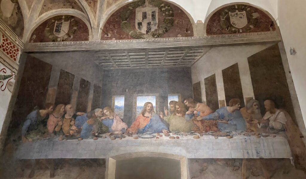 The Last Supper by Leonardo da Vinci, refectory of the Convent of Santa Maria delle Grazie in Milan, Italy
